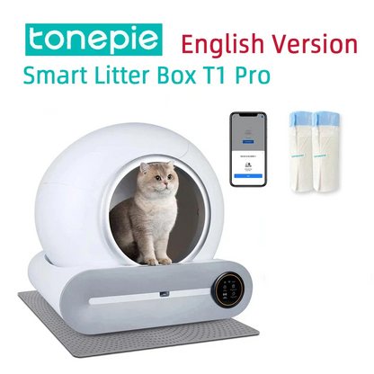 65L Smart Self-Cleaning Enclosed Cat Litter Box