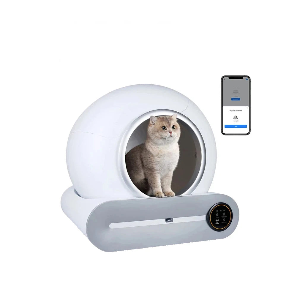 65L Smart Self-Cleaning Enclosed Cat Litter Box