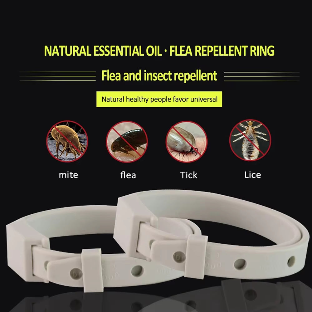 Anti-Flea & Tick Collar - 8-Month Protection for Cats & Small Dogs