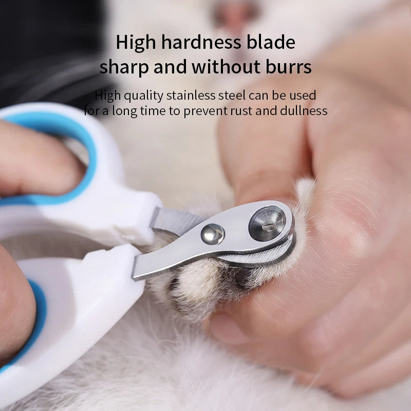 Professional Cat & Dog Nail Clippers - Stainless Steel Claws Cutter