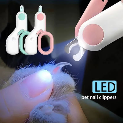 LED Light Nail Clipper for Cats & Dogs - Professional Pet Claw Trimmer