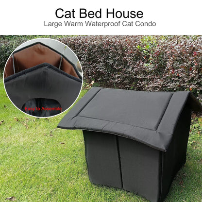 Cats House Waterproof Outdoor Keep Warm Pet Cat Cave Beds Nest Funny Foldable and Washable for Kitten Puppy Pets Supplies