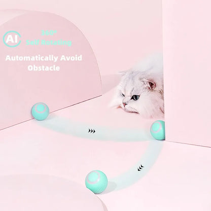 Smart Interactive Cat Ball - Automatic Rolling Electronic Toy for Cats