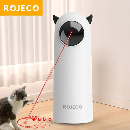 Automatic Interactive Cat Toy - LED Laser Handheld Electronic Toy for Cats & Dogs