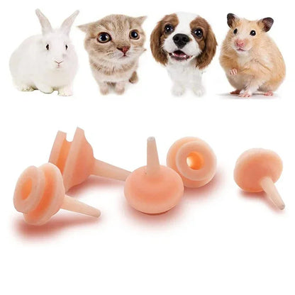 Cat Feeding Nipple - Mini Silicone Pacifier for Kittens, Puppies & Small Animals