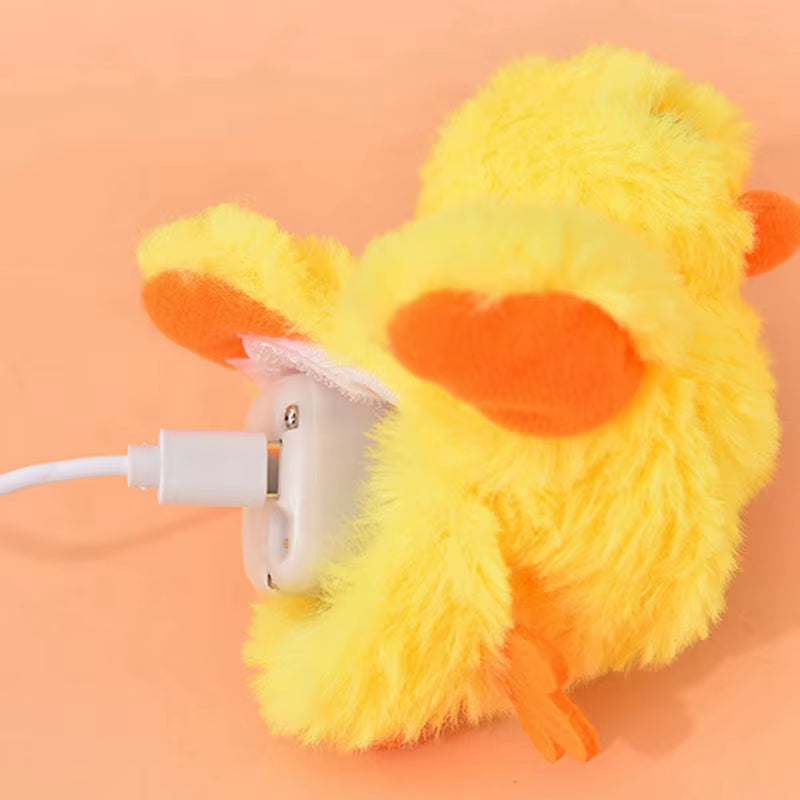 Automatic Tease Cat Toy - Interactive Plush Simulation Duck for Cats