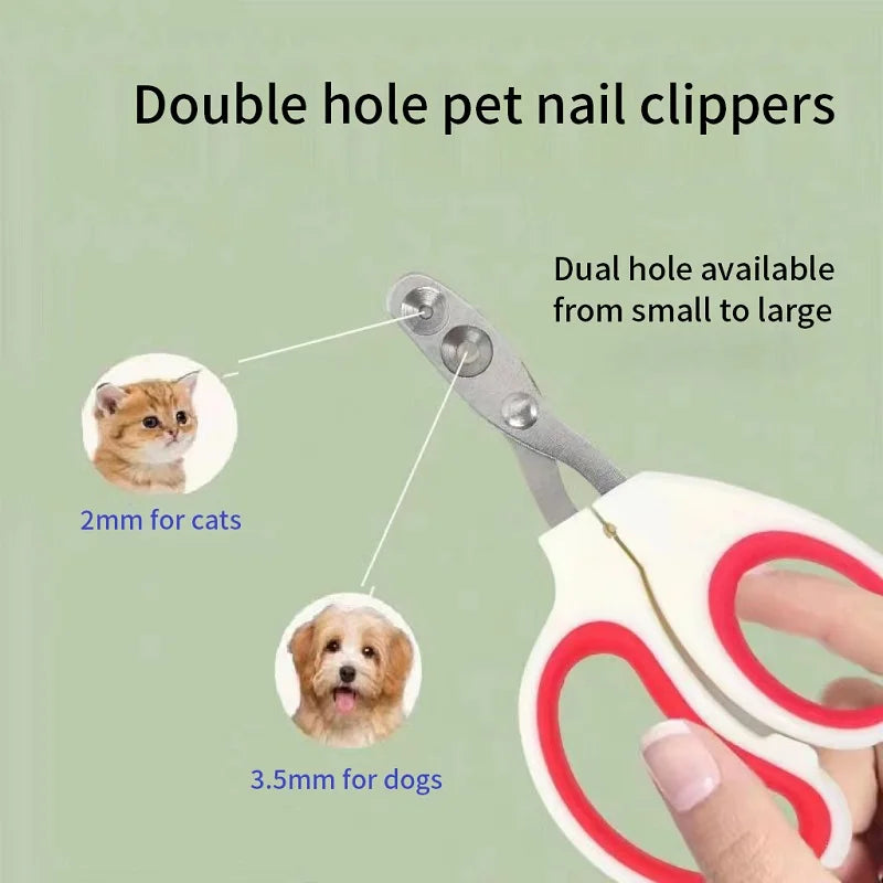 Professional Cat & Dog Nail Clippers - Stainless Steel Claws Cutter