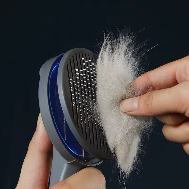 Self-Cleaning Pet Comb - Dog & Cat Hair Remover Slicker Brush