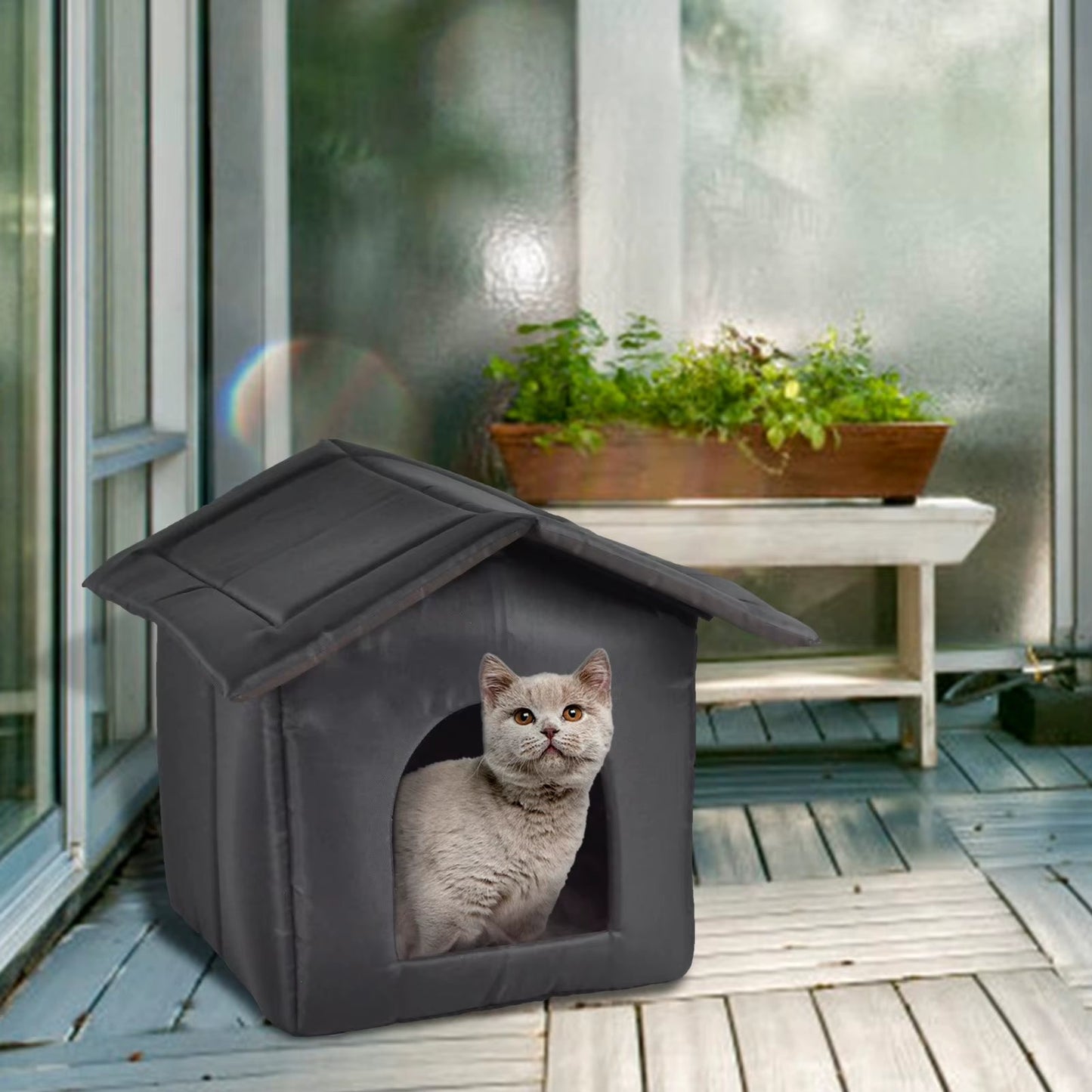 Cats House Waterproof Outdoor Keep Warm Pet Cat Cave Beds Nest Funny Foldable and Washable for Kitten Puppy Pets Supplies