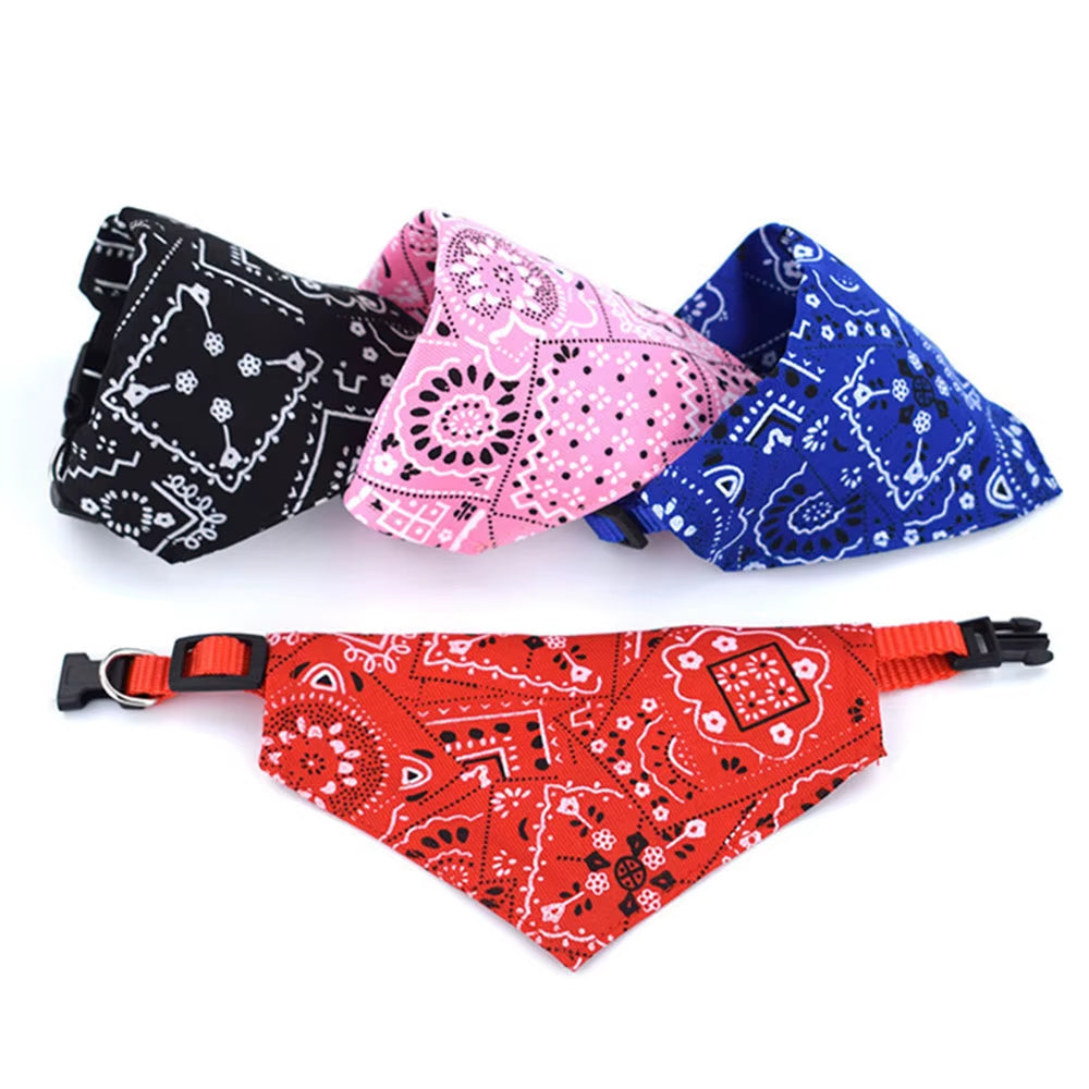 Washable Cat Bow Tie & Bandana - Adjustable Pet Collar for Cats & Dogs