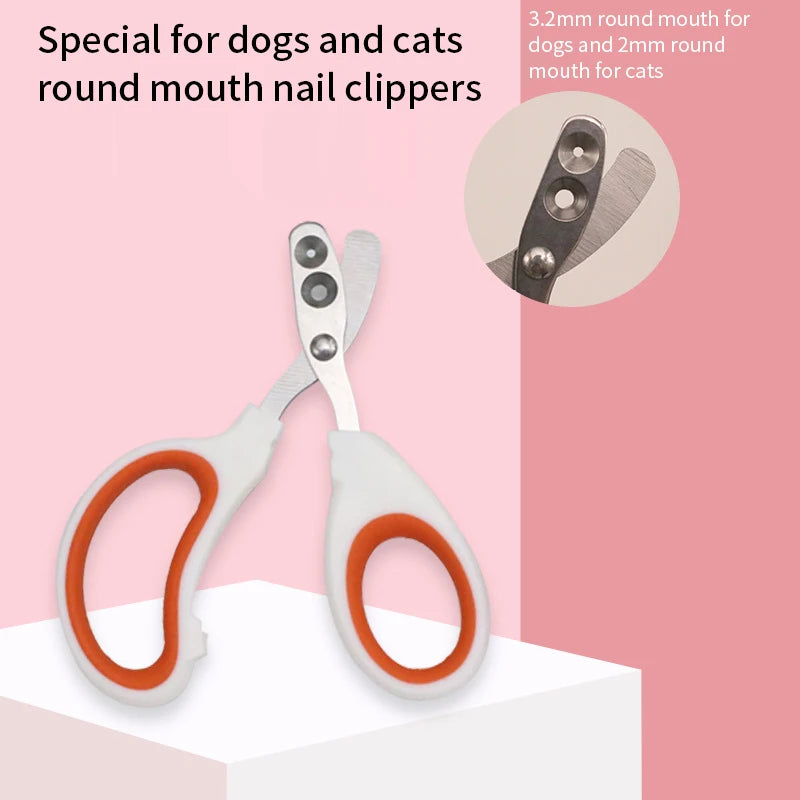 Professional Cat & Dog Nail Clippers - Stainless Steel Claws Cutter