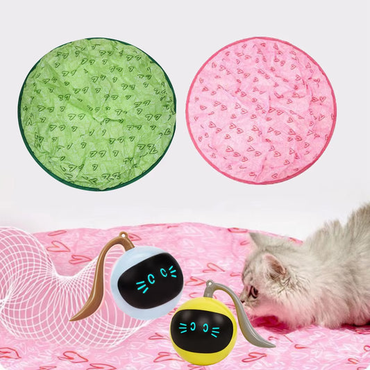 Interactive LED Rotating Cat Toy - Smart Automatic Pet Ball for Indoor Fun