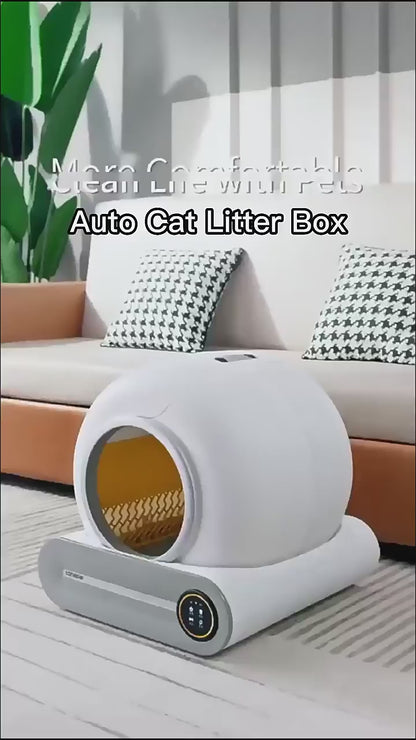 65L Smart Self-Cleaning Enclosed Cat Litter Box