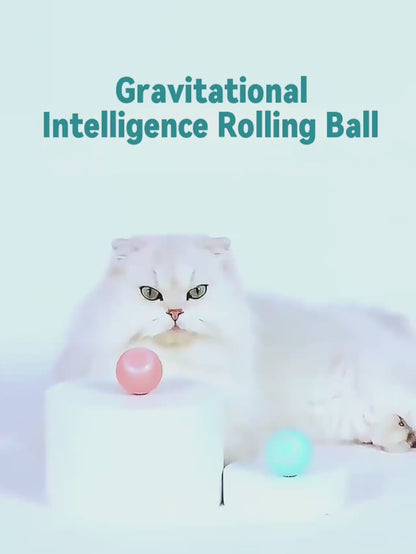 Smart Interactive Cat Ball - Automatic Rolling Electronic Toy for Cats